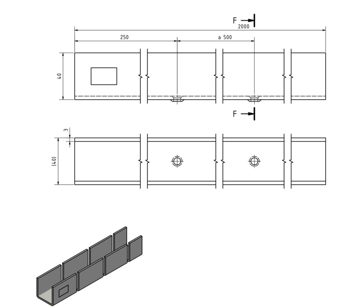 Bodenführungsschiene Gr.32 /2m MEA 10337126